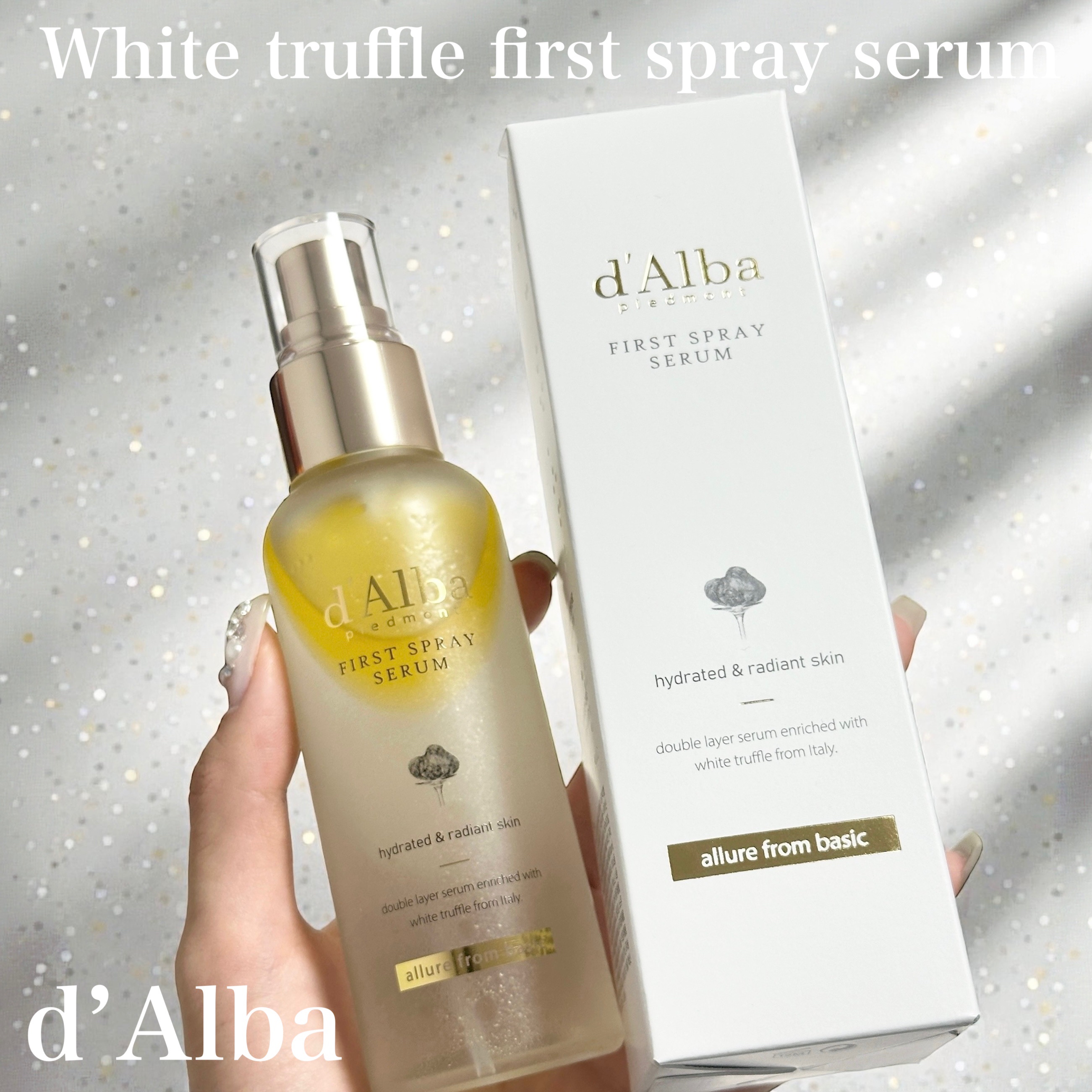 [pr] ダルバ 
ホワイトトリュフファーストスプレー💛

グローバル累計販売数 6,300万本突破！！※2025年9月時点 自社調べ
美容アワード13冠受賞*※雑誌・WEB等のメディアにおける受賞総数（2025年10月時点）

ミストが