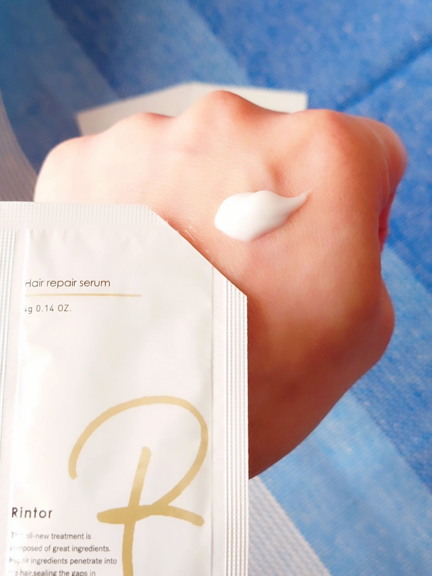 ヘアリペアセラム/Rintor/アウトバストリートメントを使ったクチコミ（2枚目）