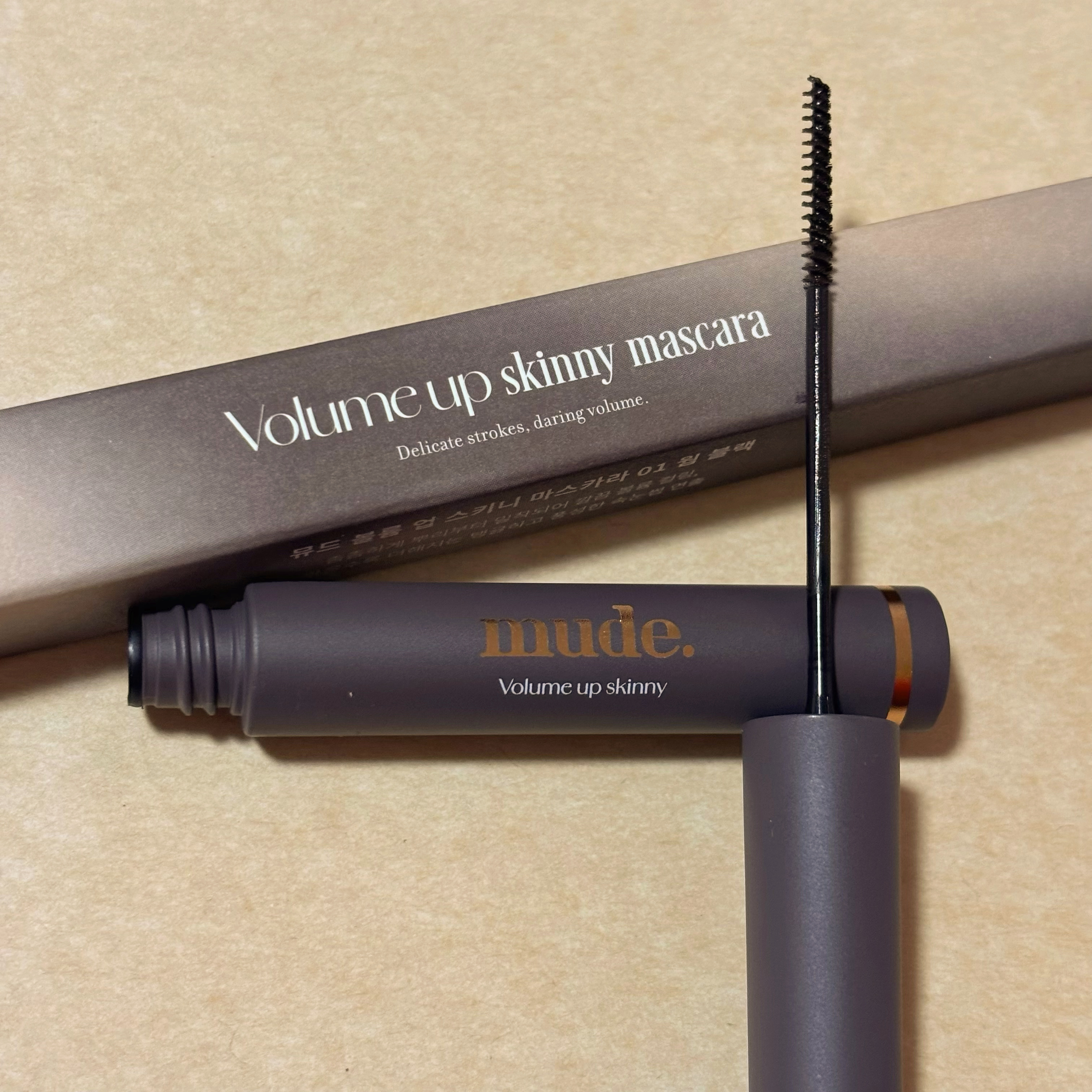 ボリュームアップスキニーマスカラ/mude./マスカラを使ったクチコミ（2枚目）
