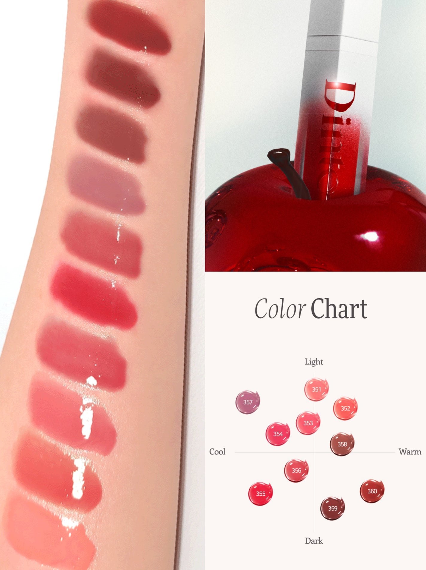 ミラーレスリップオイルグロス/Dinto/リップグロスを使ったクチコミ(4枚目)