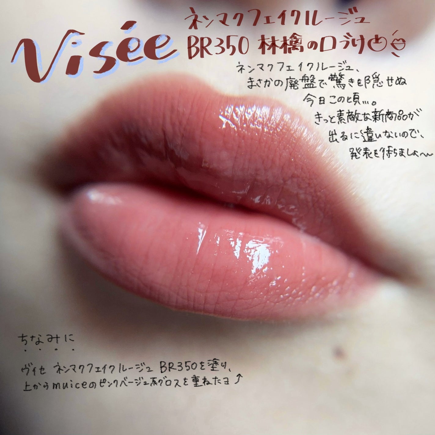 ネンマクフェイク ルージュ/Visée/口紅を使ったクチコミ(1枚目)