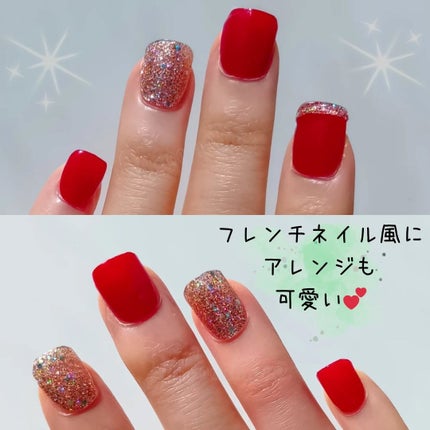 セミキュアジェルネイル(ハンド)/ohora/ネイルシールを使ったクチコミ(4枚目)