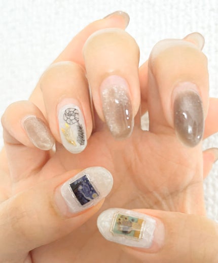 ネイルシール/セリア/ネイルシールを使ったクチコミ(1枚目)