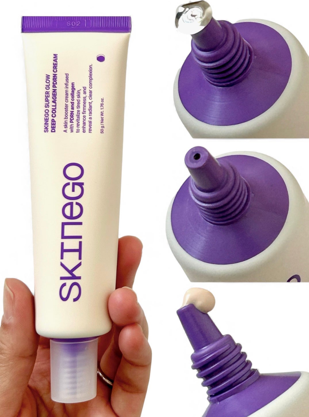 SKINEGO SUPER GLOW DEEP COLLAGEN PDRN CREAM/SKINEGO/フェイスクリームを使ったクチコミ(3枚目)