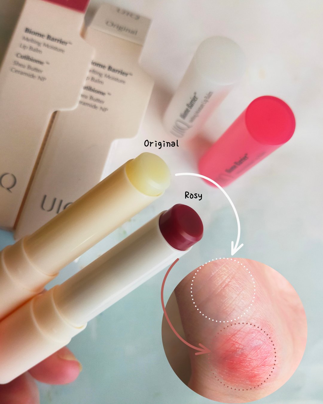 バイオームバリアメルティングモイスチャーリップバーム/UIQ/リップバームを使ったクチコミ（3枚目）