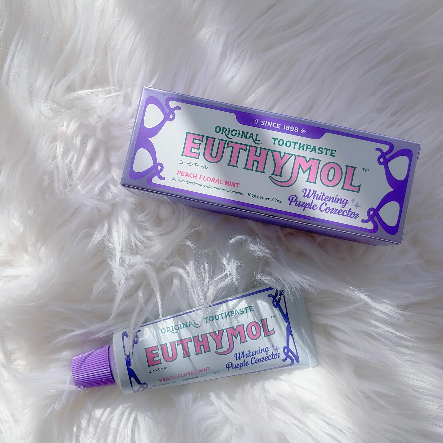 ホワイトパープル歯みがき ピーチフローラルミントの香り/EUTHYMOL/歯磨き粉を使ったクチコミ（2枚目）