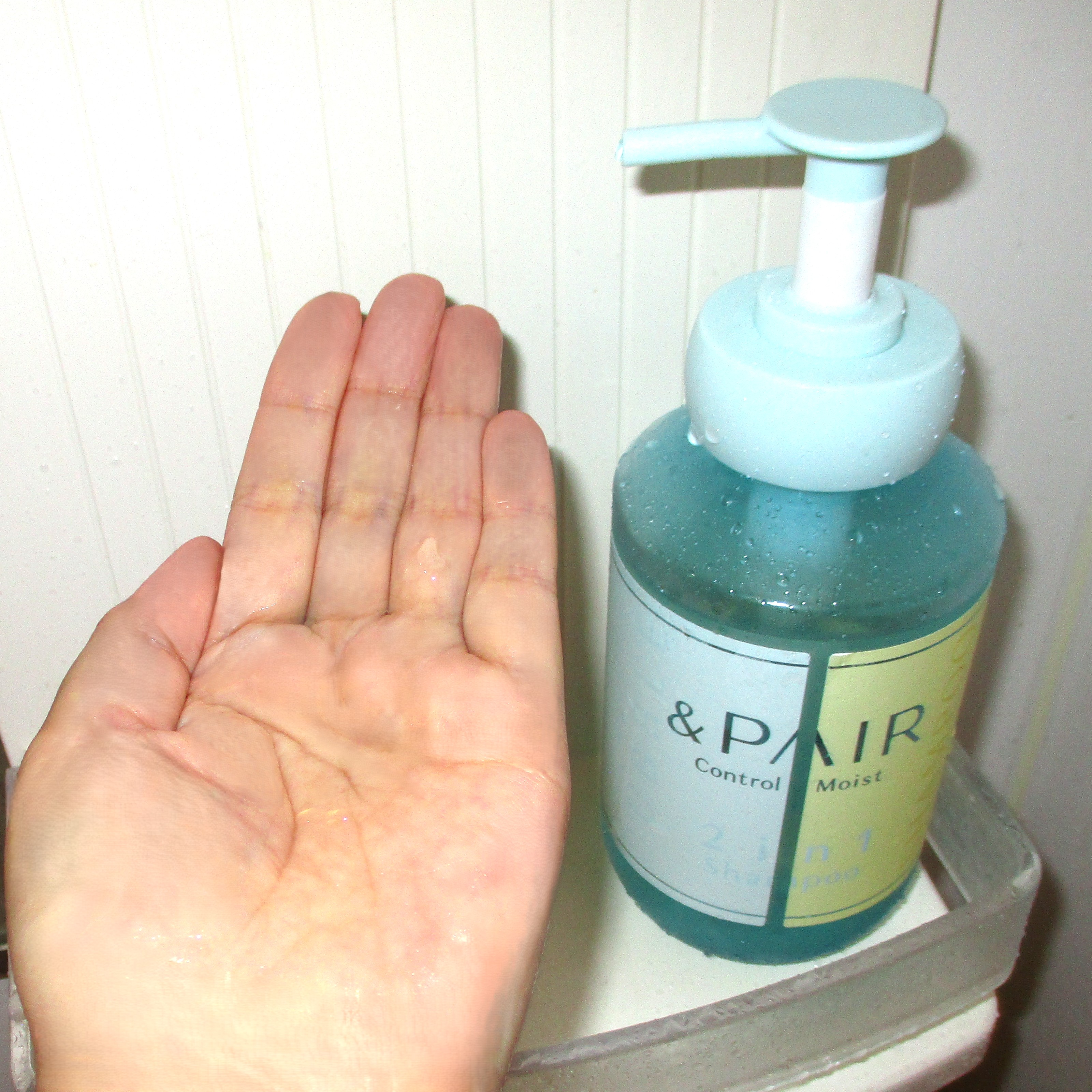 アンドペア コントロール モイスト 2in1 シャンプー＆ヘアトリートメント/&PAIR/市販シャンプーを使ったクチコミ（3枚目）