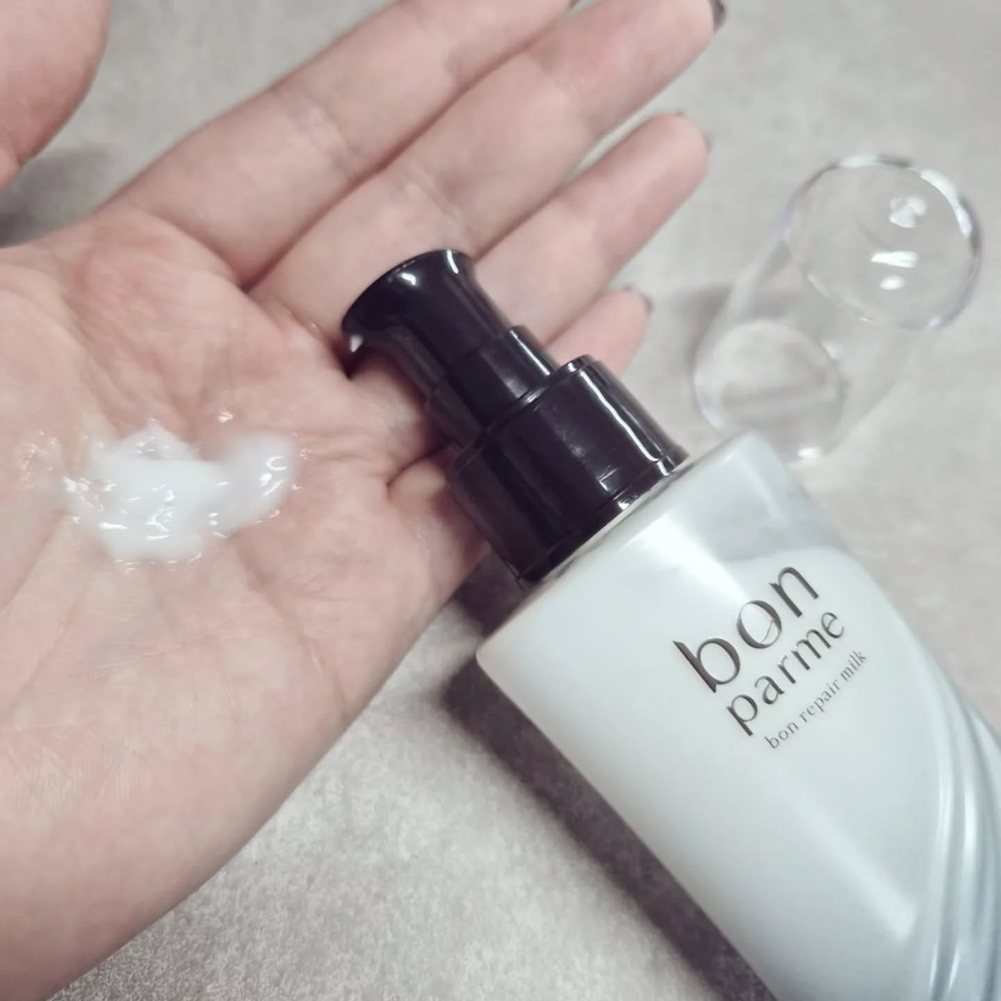 ボンリペアミルク/bonparme/ヘアミルクを使ったクチコミ（2枚目）