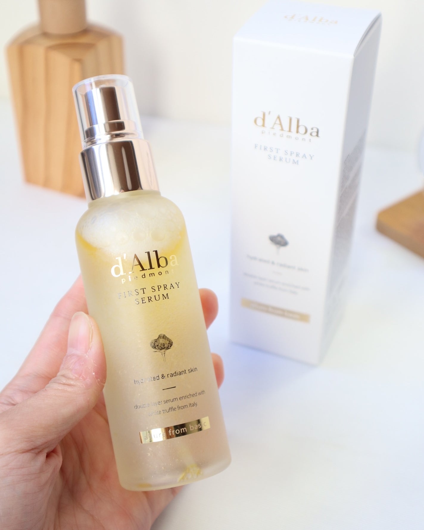 ダルバ ホワイトトリュフファーストスプレーセラム/ダルバ/ミスト状化粧水を使ったクチコミ(3枚目)