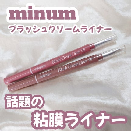 ブラッシュクリームライナー/minum/ペンシルアイライナーを使ったクチコミ(1枚目)