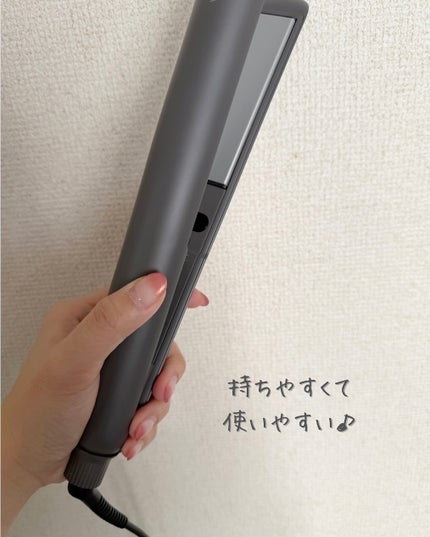 スムースシャイン ストレートヘアアイロン 24mm(ブラック)/SALONIA/ストレートアイロンの画像