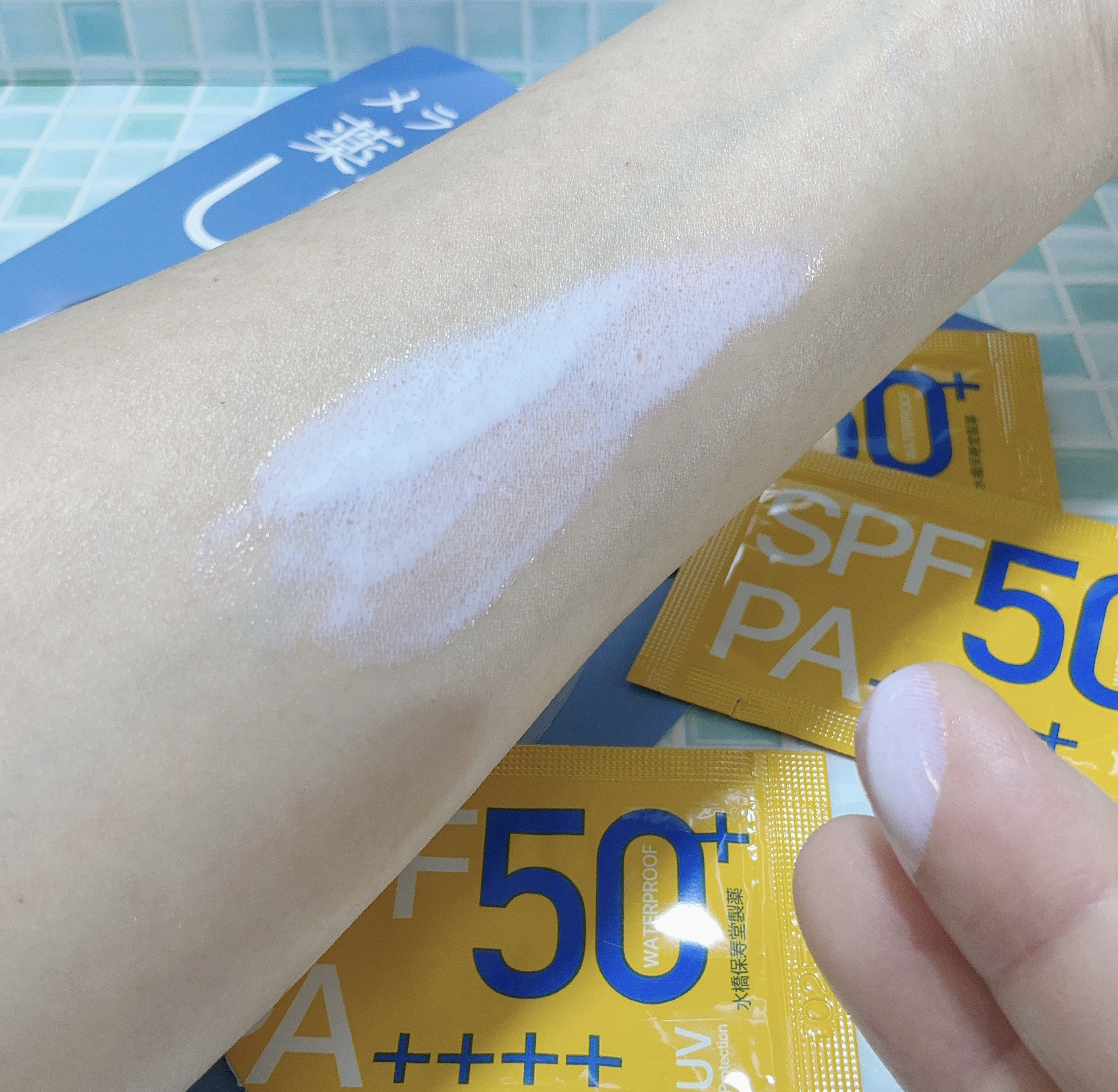 メラプロテクト/水橋保寿堂製薬/日焼け止めミルクを使ったクチコミ（3枚目）