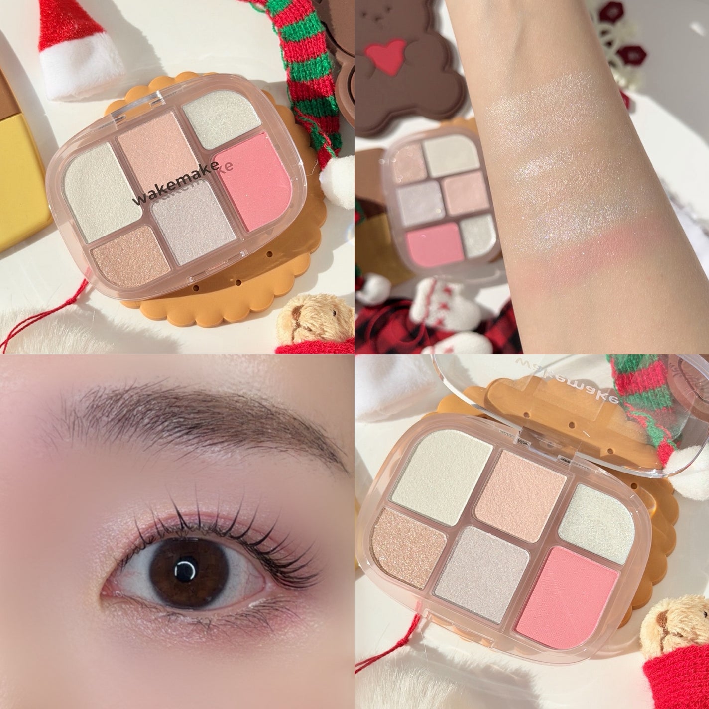 ソフトブラーリングアイパレット/wakemake/アイシャドウパレットを使ったクチコミ(4枚目)