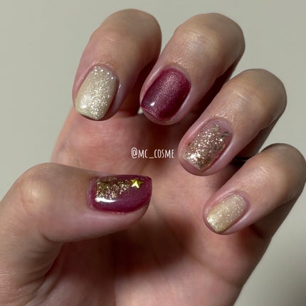 ジェルネイル(ライト対応)/セリア/ジェルネイルを使ったクチコミ(3枚目)