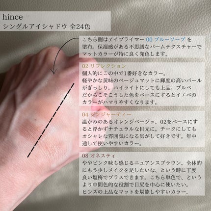 シングルアイシャドウ/hince/単色アイシャドウを使ったクチコミ(3枚目)