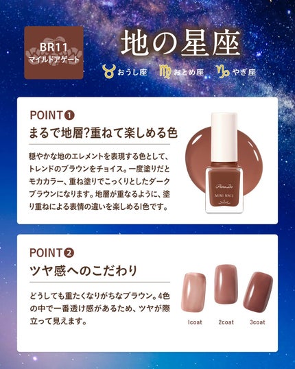 【公式】パラドゥアカウント on LIPS 「ミニネイル冬限定色の開発秘話を大公開!12星座エレメント【火、..」(4枚目)