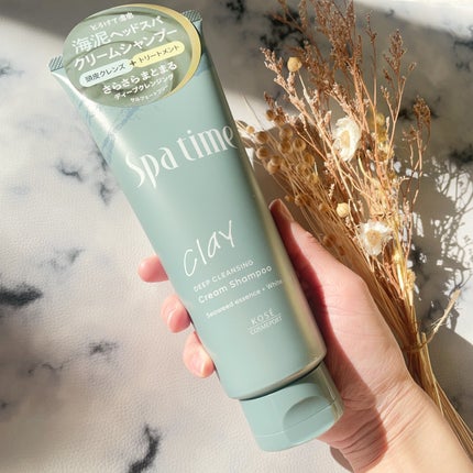 スパタイム クリームシャンプー (ディープクレンジング)/Spa time/市販シャンプーを使ったクチコミ(6枚目)