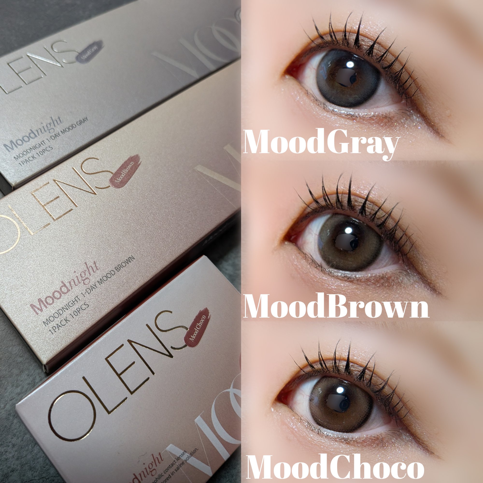 Moodnight 1Month/OLENS/カラーコンタクトレンズを使ったクチコミ（3枚目）
