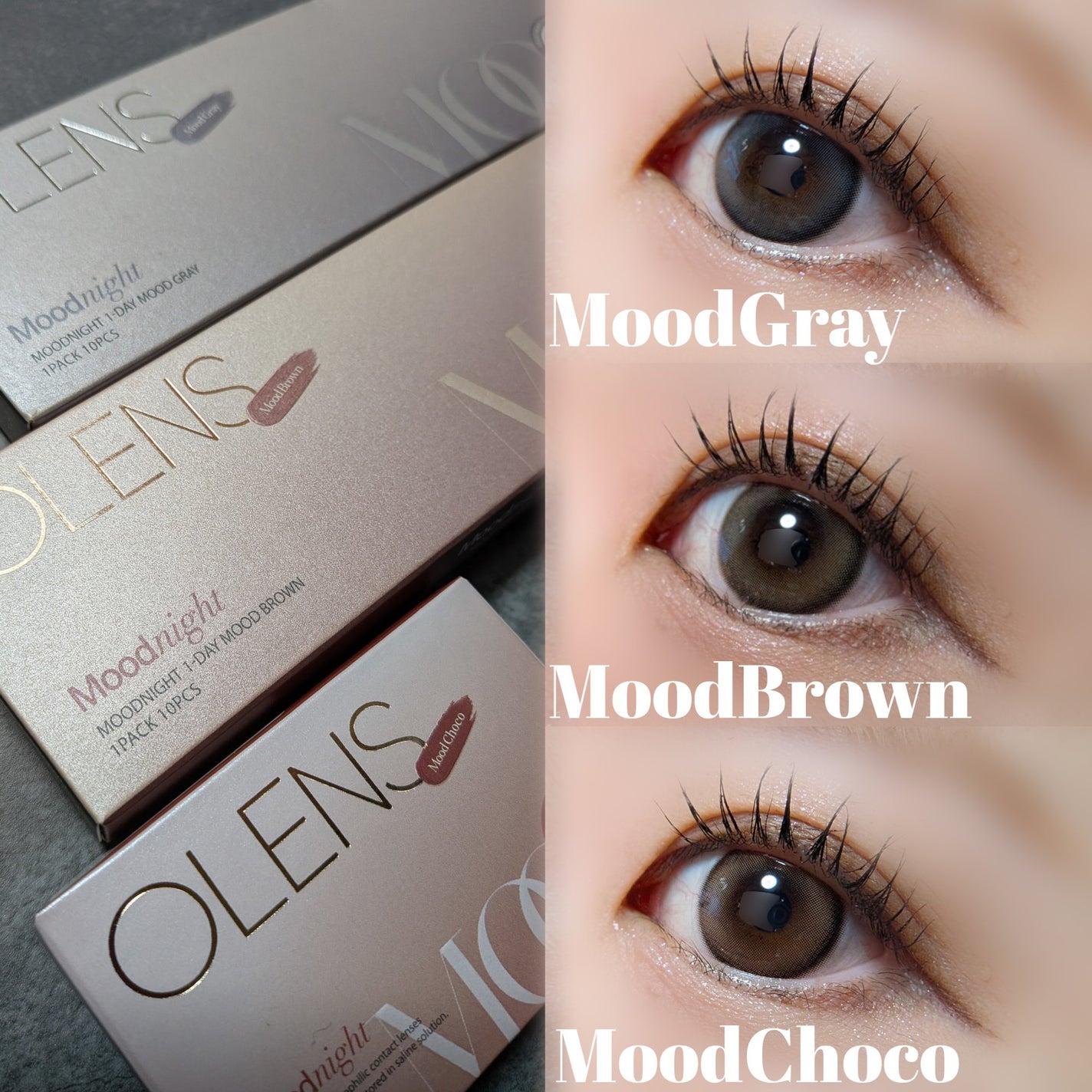 Moodnight 1Month/OLENS/カラーコンタクトレンズを使ったクチコミ(3枚目)