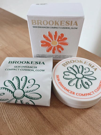 スキンエンハンサー コンパクトクッション(グロー) #1 ペールピッチ/BROOKESIA/クッションファンデーションを使ったクチコミ(1枚目)