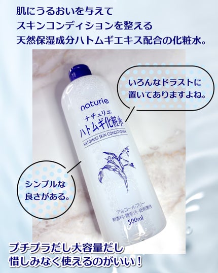 ハトムギ化粧水(ナチュリエ スキンコンディショナー R )/ナチュリエ/化粧水を使ったクチコミ(2枚目)