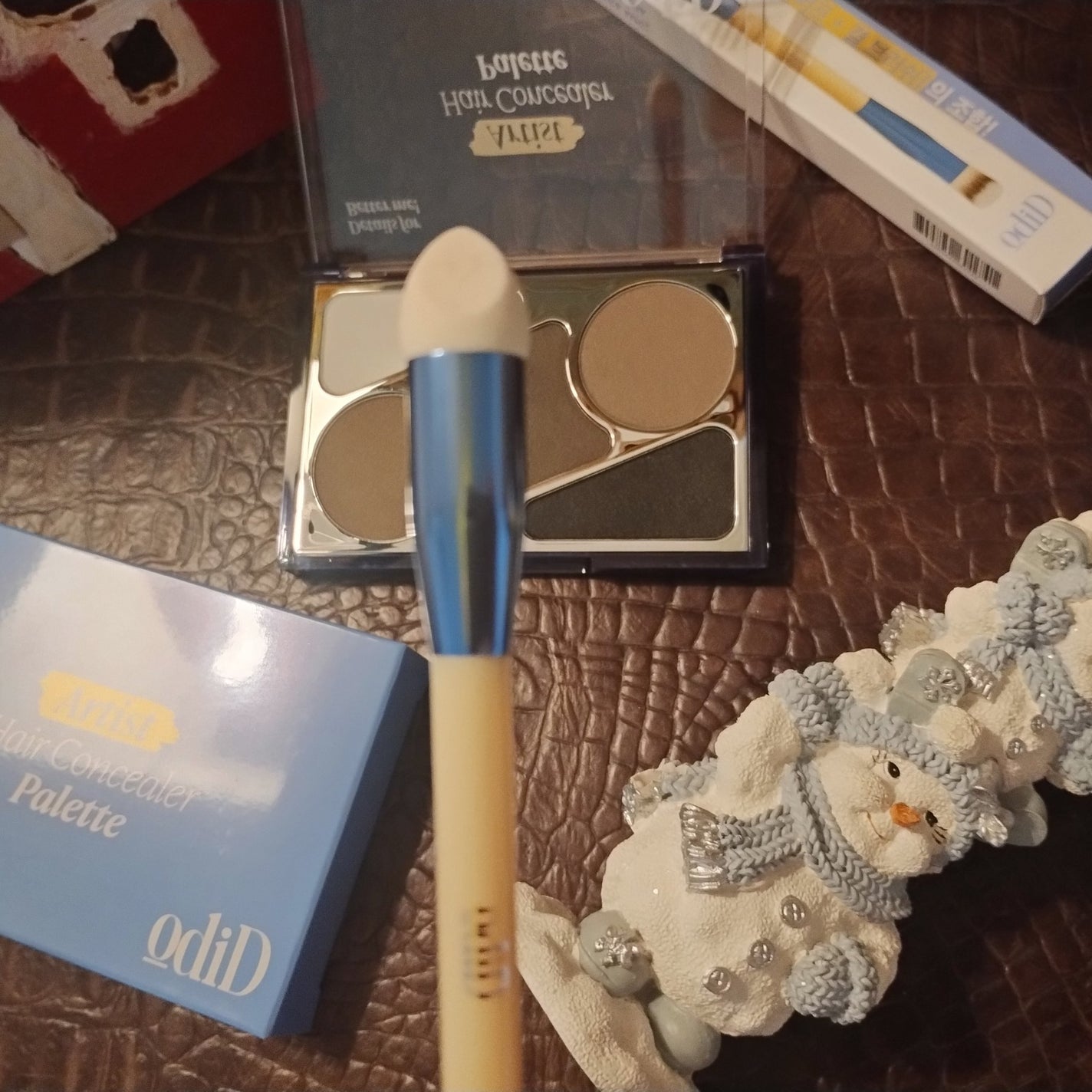 ヘアコンシーラーパレット&アーティスト デュアルブラシ/odiD/その他スタイリングを使ったクチコミ(4枚目)