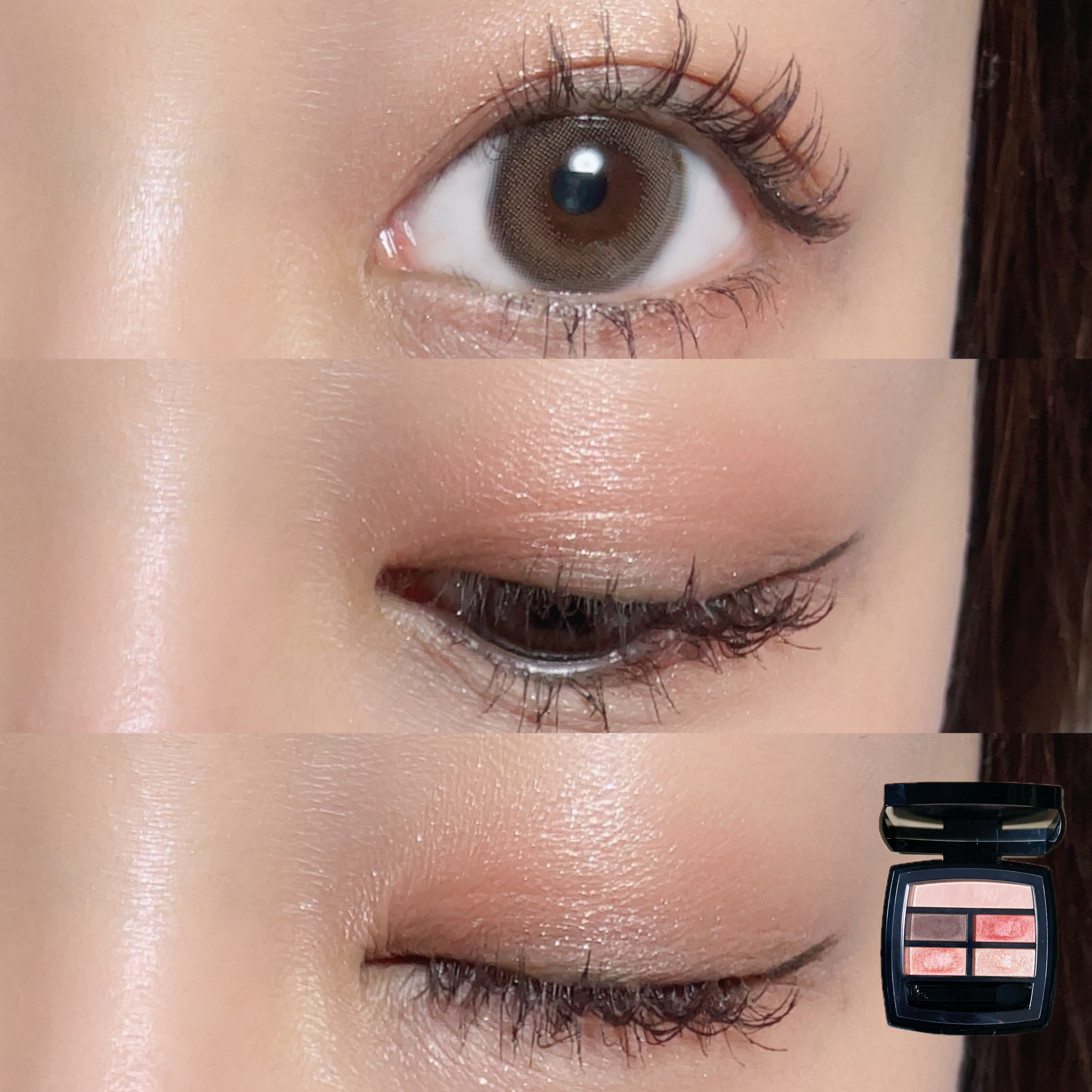 CHANEL
レ ベージュ パレット ルガール
ウォーム

ウォームめっちゃ可愛くない？
すごい使いやすいカラーたちで粉質もしっとり。

ただ、パレットが狭いからやや色が取りにくいけど笑
でも、それでもすごい綺麗にメイクできるから好き👍�