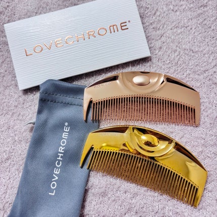 K24GPツキ ローズゴールド/LOVECHROME/ヘアコームを使ったクチコミ(1枚目)