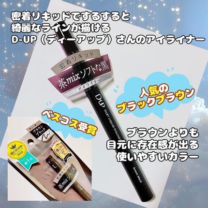 シルキーリキッドアイライナーWP/D-UP/リキッドアイライナーを使ったクチコミ(2枚目)