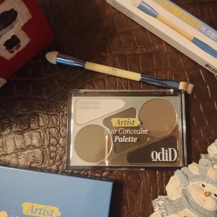 ヘアコンシーラーパレット&アーティスト デュアルブラシ/odiD/その他スタイリングを使ったクチコミ(2枚目)