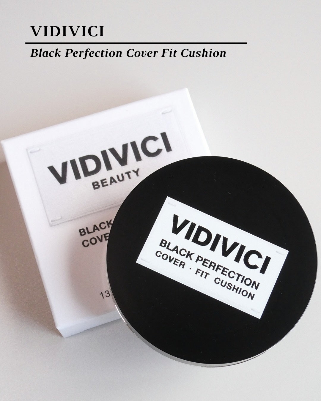 ブラックパーフェクション カバーフィットクッション/VIDIVICI/クッションファンデーションを使ったクチコミ(1枚目)