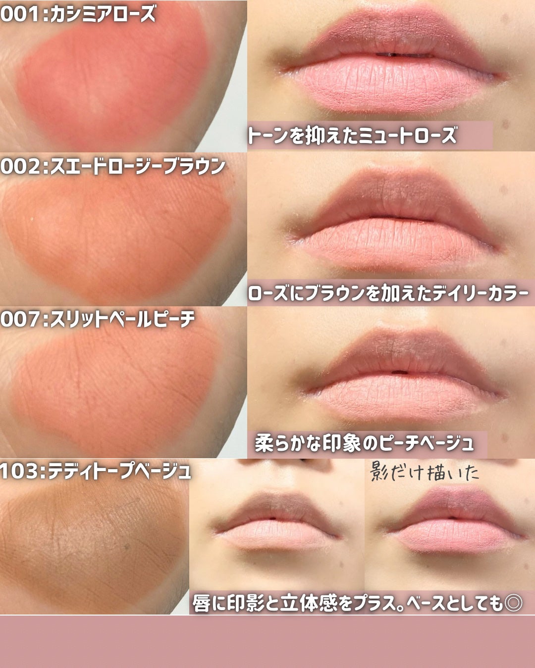 オーバーディテールリップペンシル/nonoer/リップライナーを使ったクチコミ(4枚目)