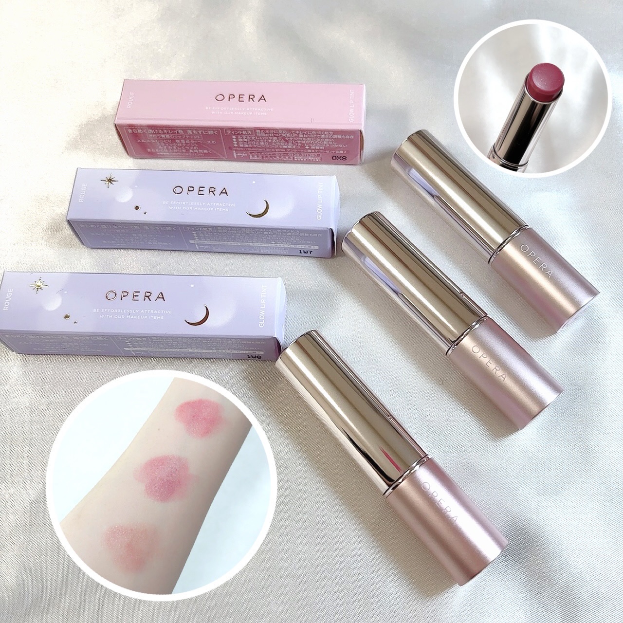 オペラ🤍反則級⚡️限定色❤️‍🔥

『DREAMY MOON』がテーマ
透け感深みカラーにきらめく多色ラメ🥹
閉じこめた”透けるラメ色ティント”💋

きらめきとアンニュイな儚さ！
繊細な輝きを放つ”ムーンプリズムラメ”✨
が可愛いす