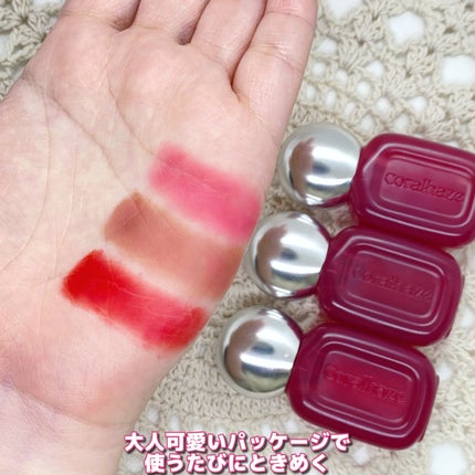 ベア ベルベット ティント/Coralhaze/リップティントを使ったクチコミ(4枚目)