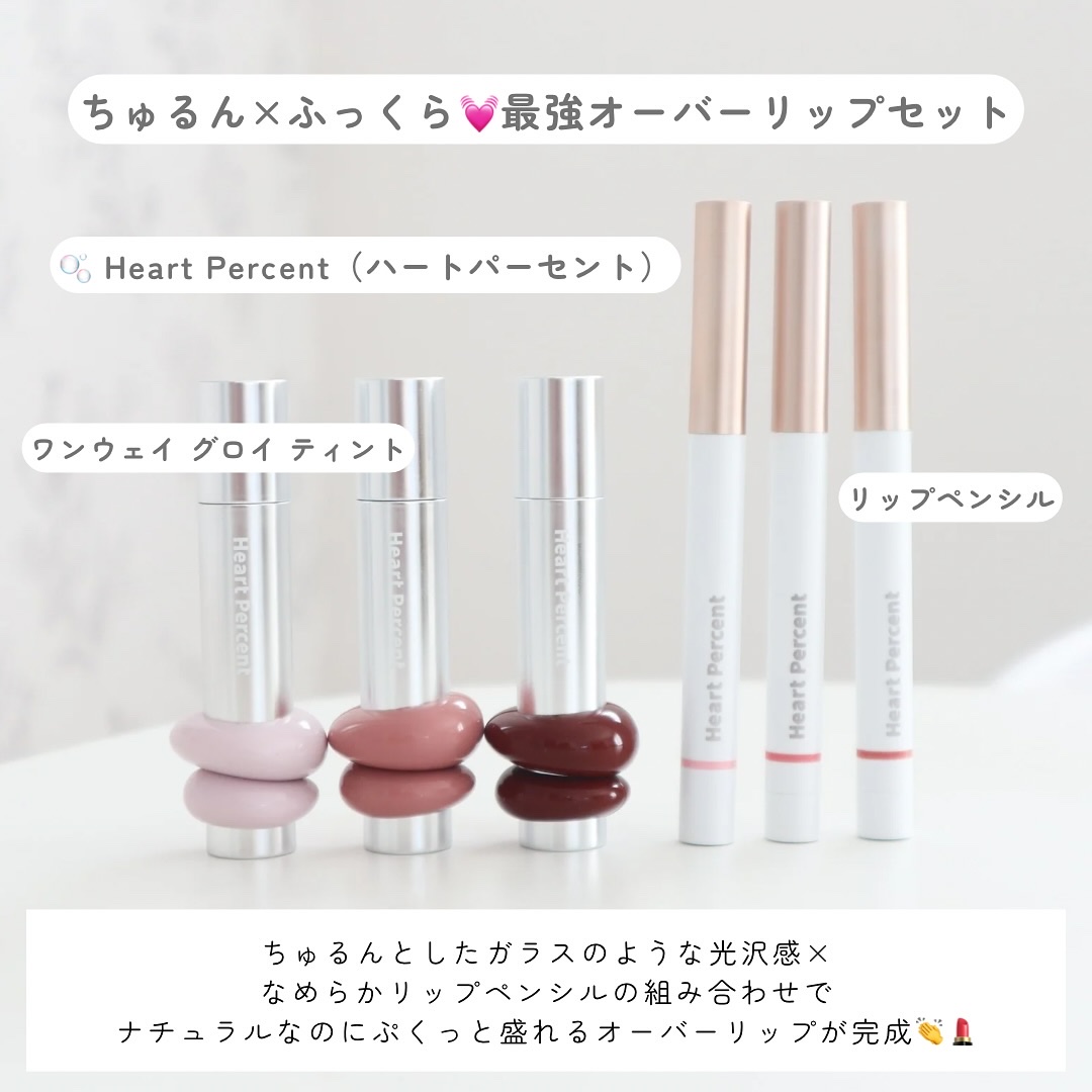 ドットオンムードリップペンシル/Heart Percent/リップライナーを使ったクチコミ（2枚目）