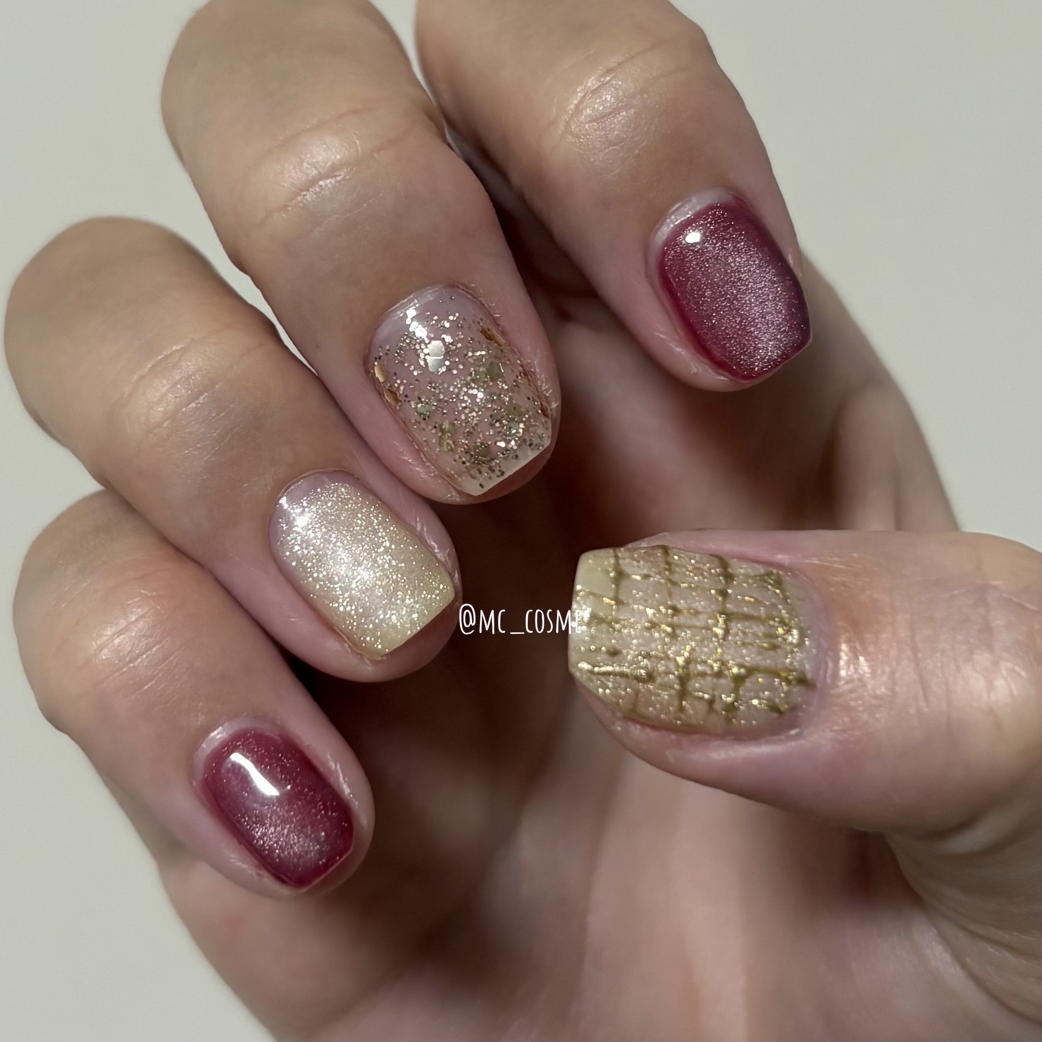 ジェルネイル（ライト対応）/セリア/ジェルネイルを使ったクチコミ（2枚目）