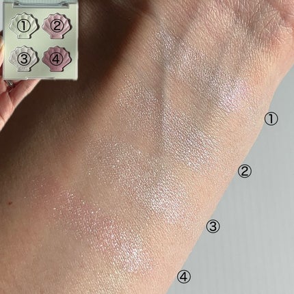 シャイングロイハイライターパレット/dasique/クリームハイライトを使ったクチコミ(7枚目)