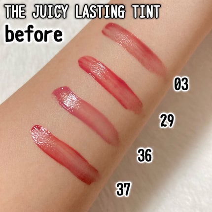 ザ ジューシーラスティングティント/rom&nd/リップティントを使ったクチコミ(3枚目)