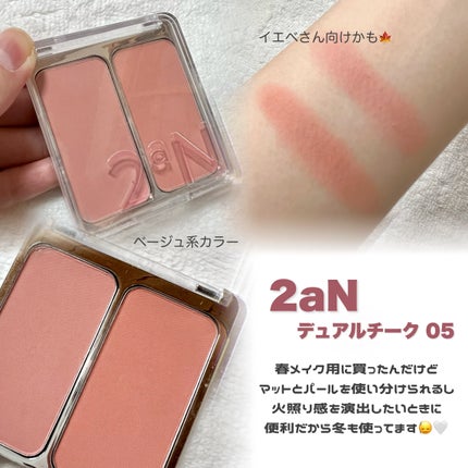 デュアルチーク/2aN/パウダーチークを使ったクチコミ(2枚目)