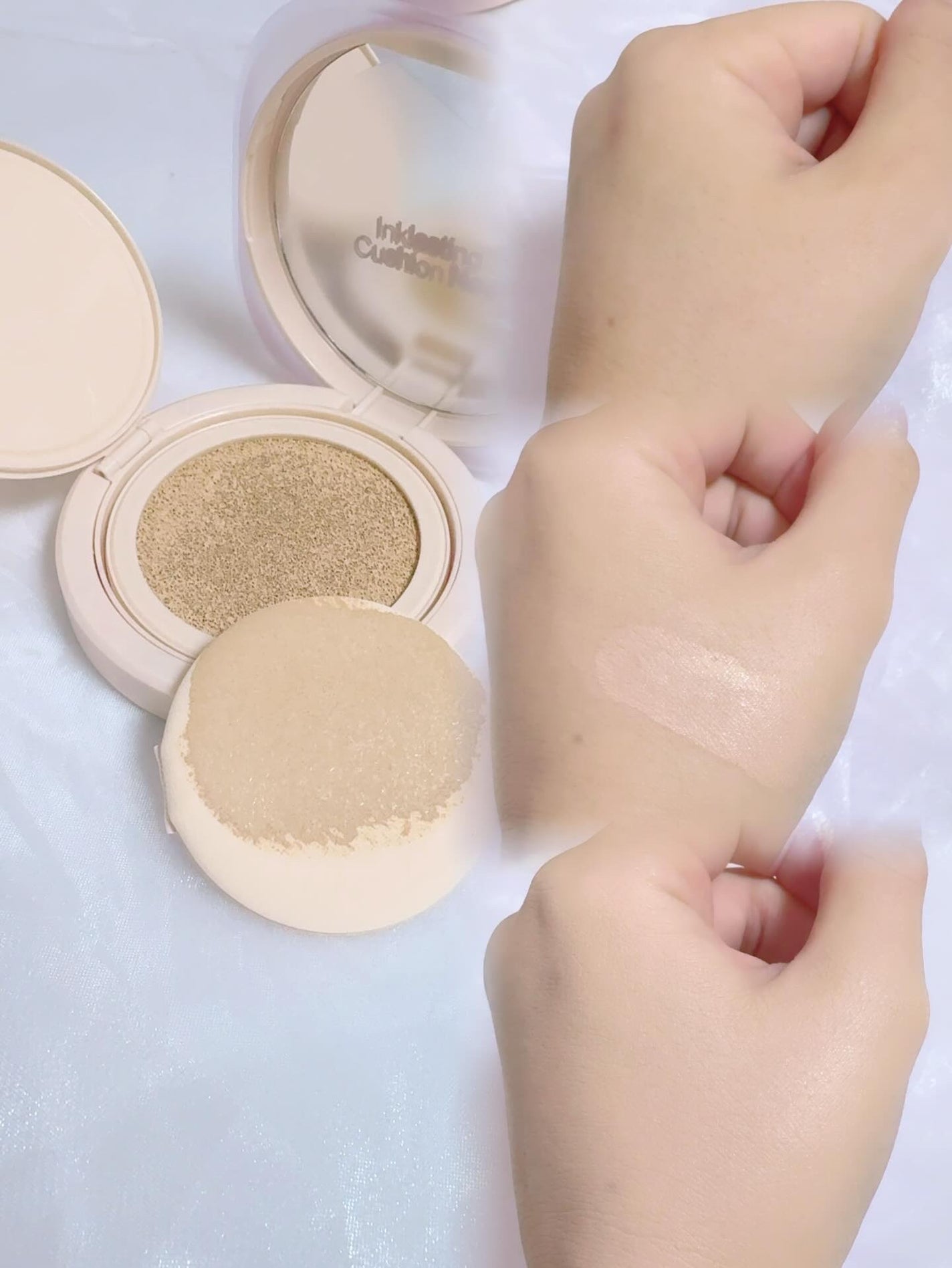 インクラスティングクッションファンデーション/THE FACE SHOP/クッションファンデーションを使ったクチコミ(2枚目)