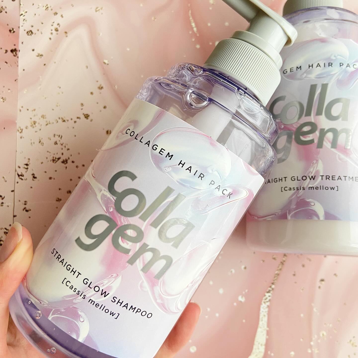 コラジェム ストレートグロウシャンプー/トリートメント シャンプー440ml/collagem/市販シャンプーを使ったクチコミ（1枚目）