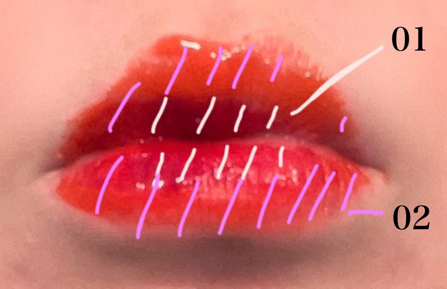 ウォータープランピング リップタトゥー/ベリサム/口紅を使ったクチコミ（3枚目）