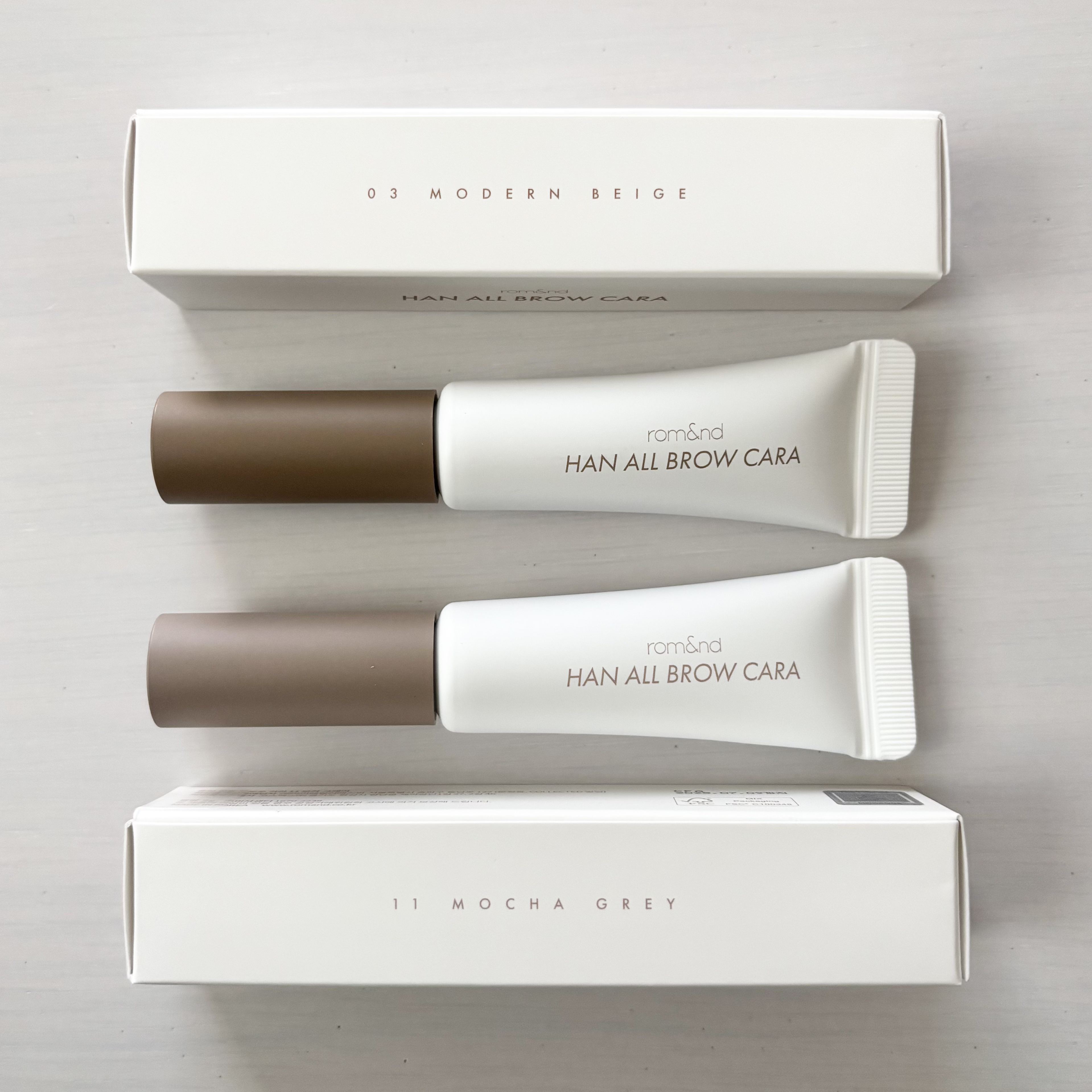 ハンオールブロウカラ/rom&nd/眉マスカラを使ったクチコミ（2枚目）