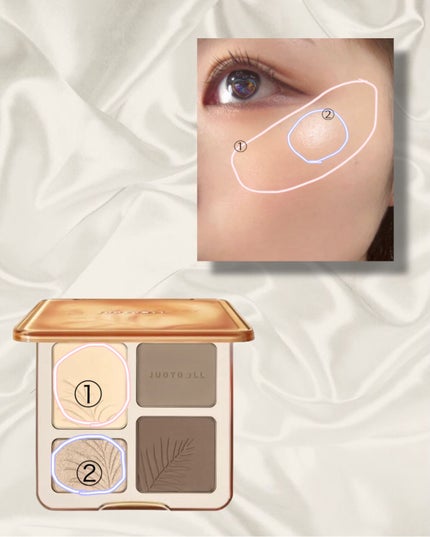 JUDYDOLL メリハリマスターパレット/JUDYDOLL/パウダーハイライトを使ったクチコミ(2枚目)