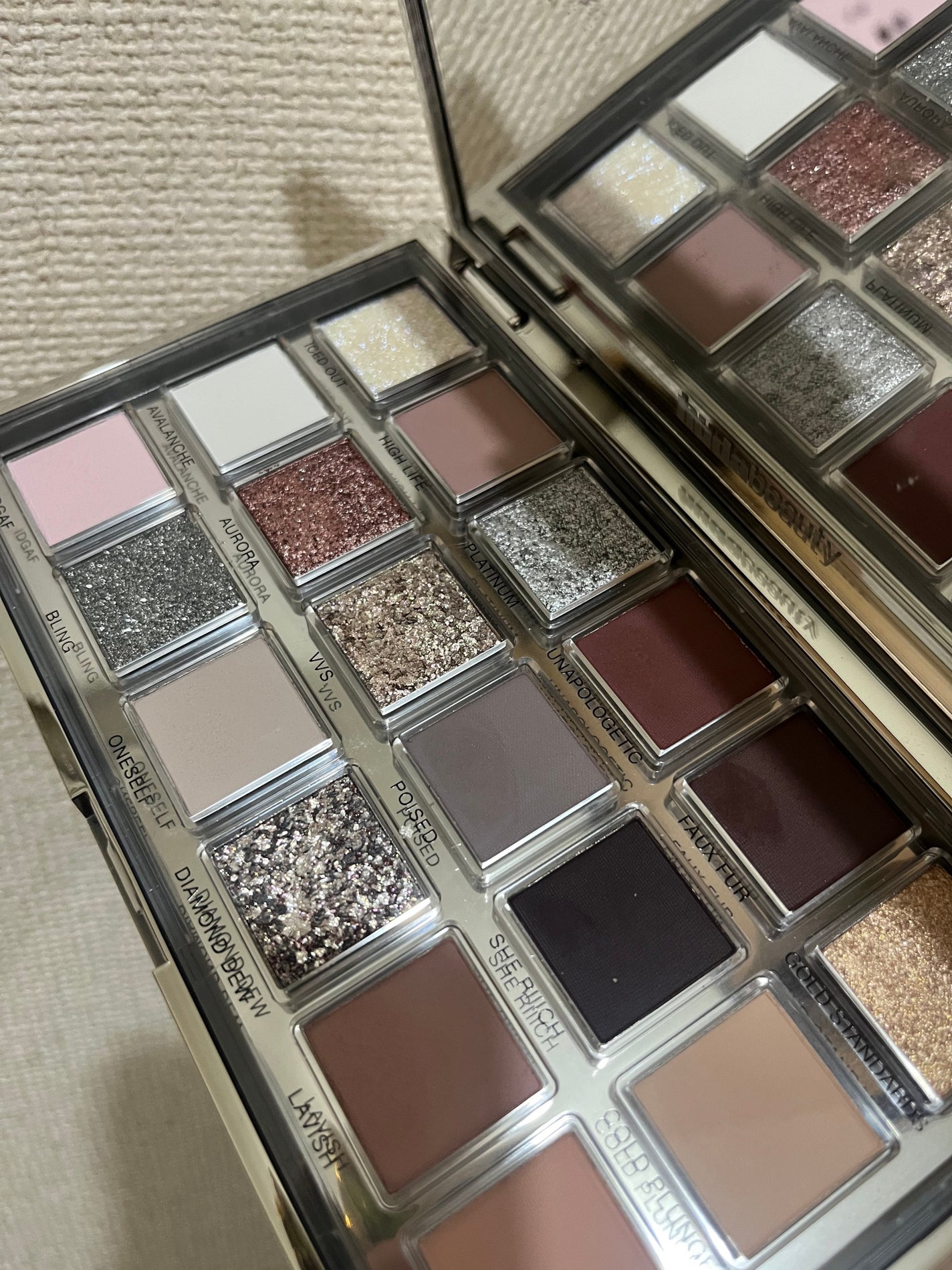 Icy Nude/Huda Beauty/アイシャドウパレットを使ったクチコミ(2枚目)