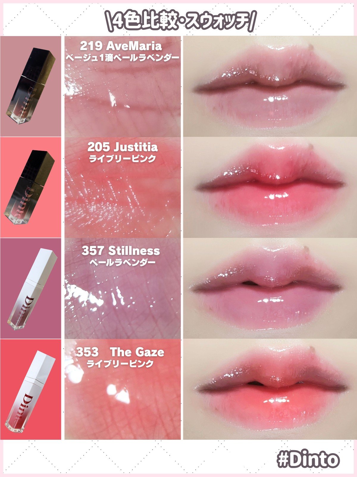 ブラーグロイリップティント/Dinto/リップティントを使ったクチコミ（3枚目）