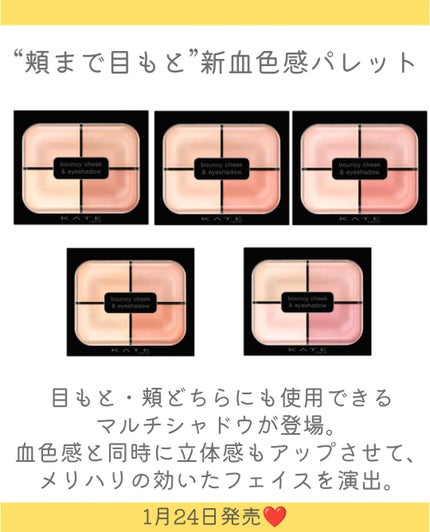 バウンシーチークシャドウ/KATE/マルチパレットを使ったクチコミ(2枚目)