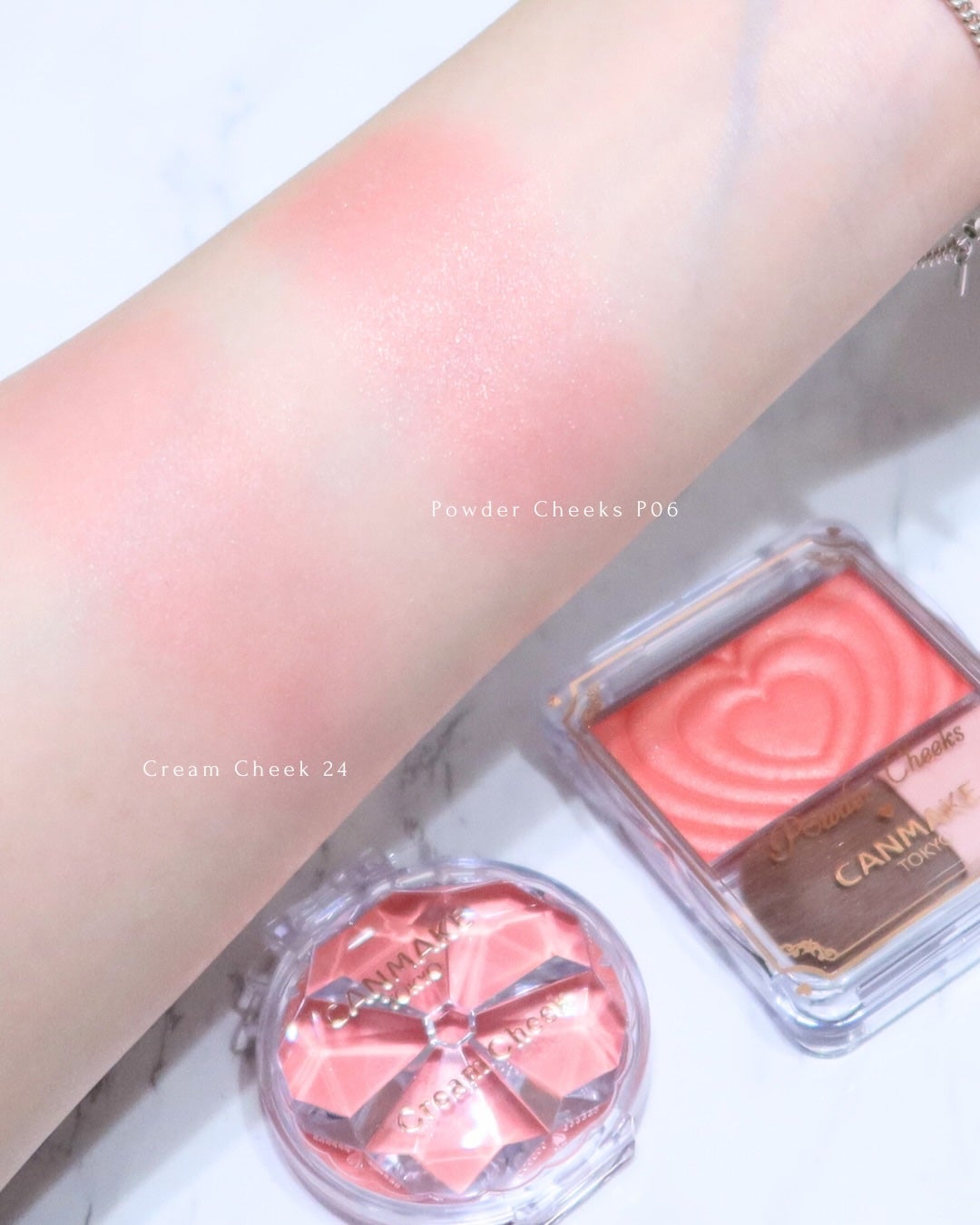 クリームチーク/キャンメイク/ジェル・クリームチークを使ったクチコミ(3枚目)