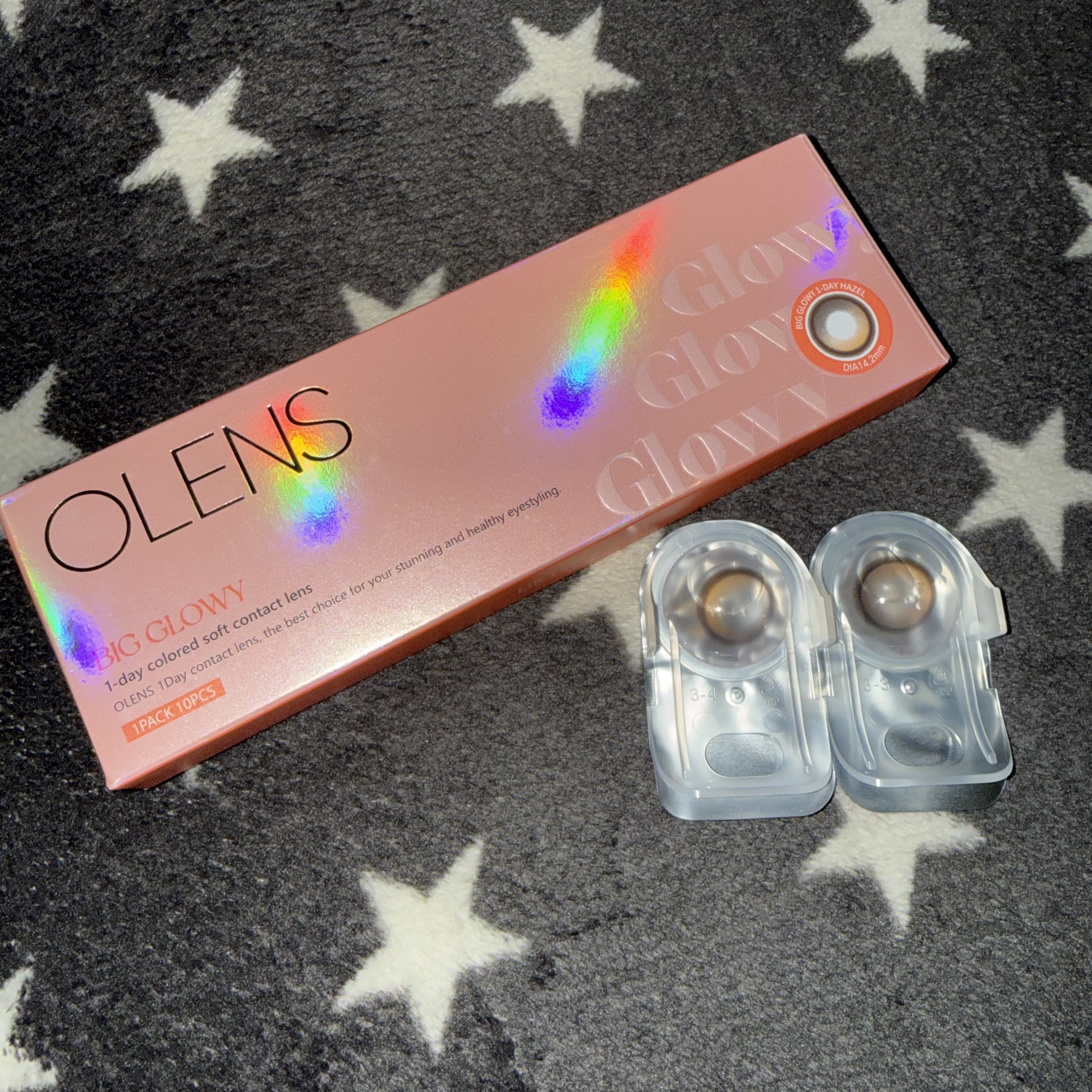 Big Glowy 1day ヘーゼル/OLENS/ワンデー（１DAY）カラコンを使ったクチコミ（1枚目）