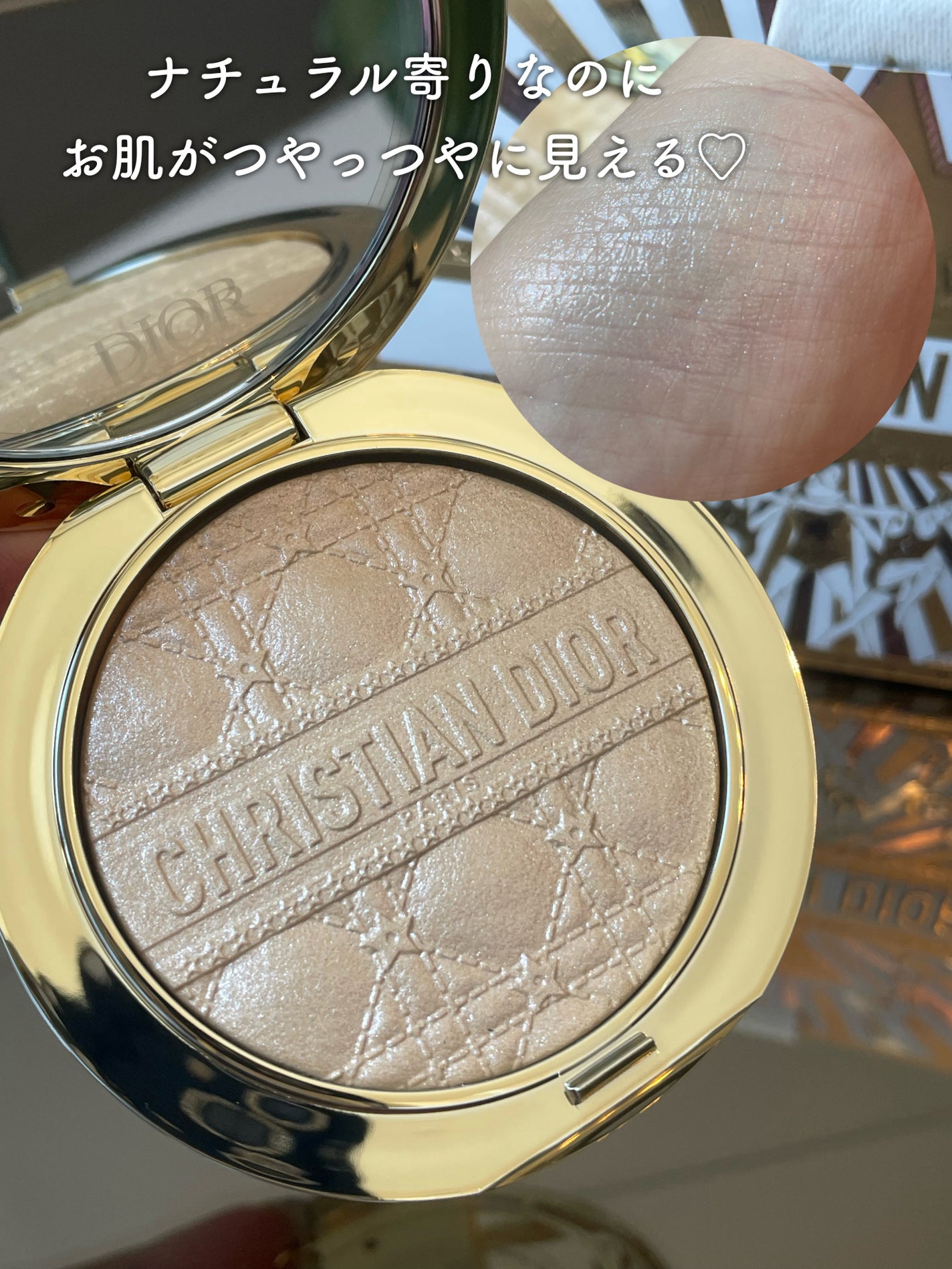 バックステージ ロージー グロウ(ホリデーコレクション 2025 限定品)/Dior/チークを使ったクチコミ(4枚目)